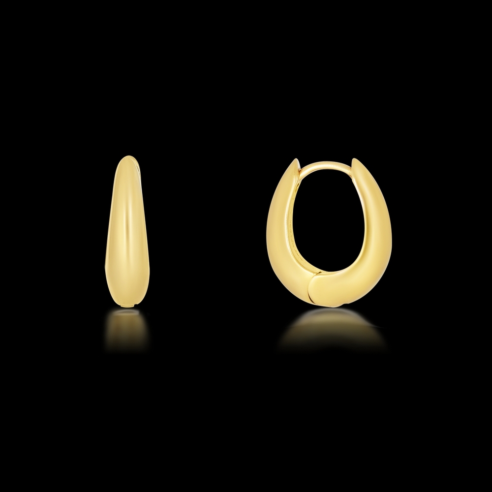 Hey Harper Bella Huggies Earrings 14k Gold PVD
